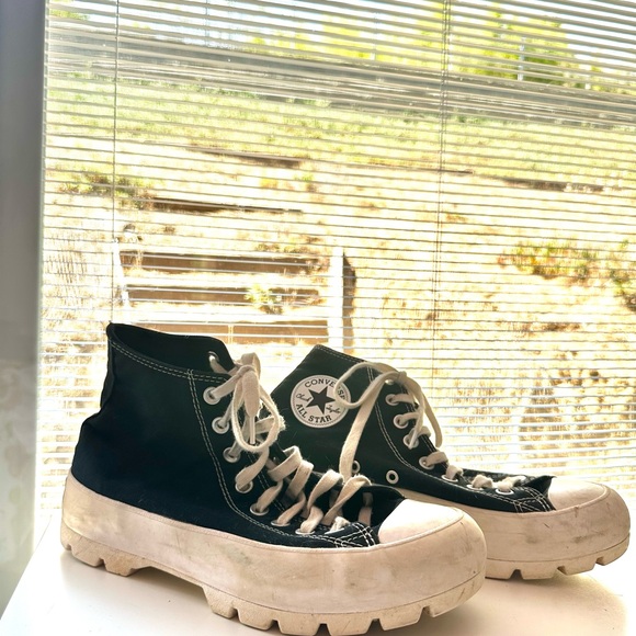 Converse Black and White platform Rugged High-Tops - Picture 1 of 5